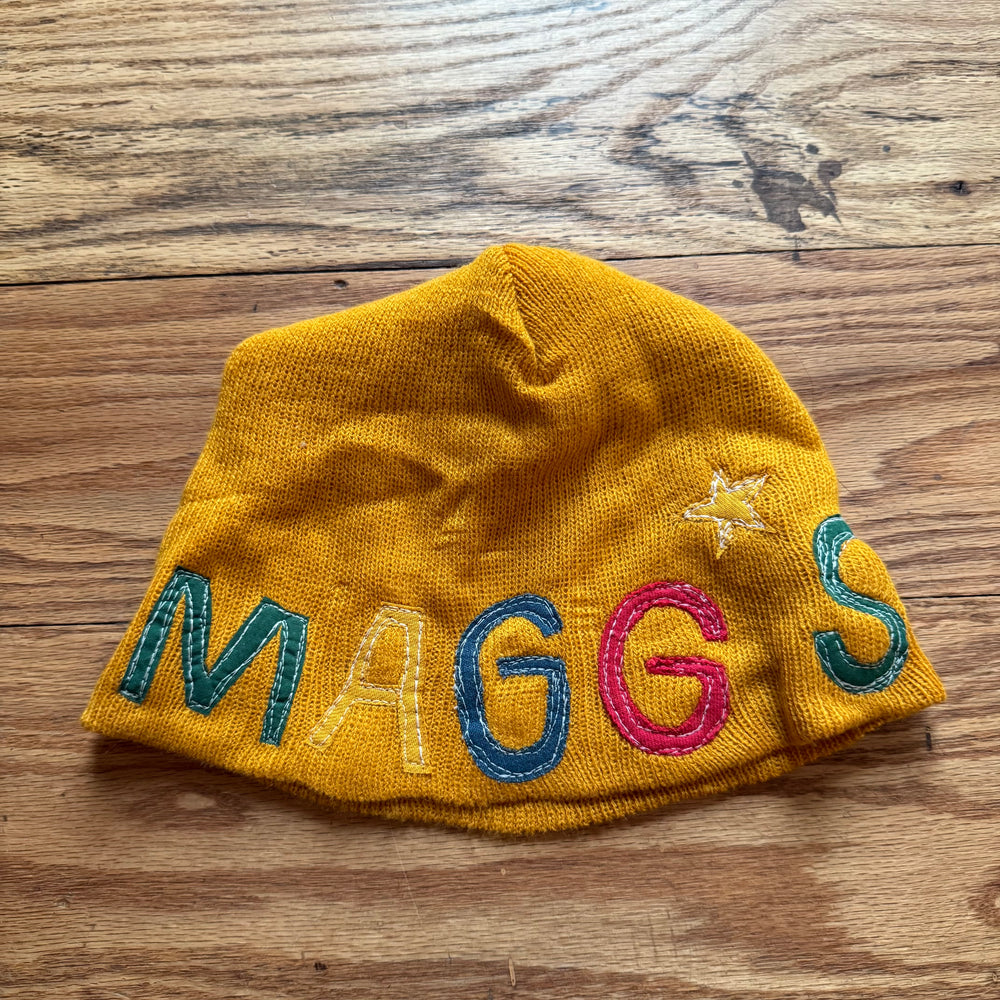 Magg’s Rags primary beanie ft. Grommets