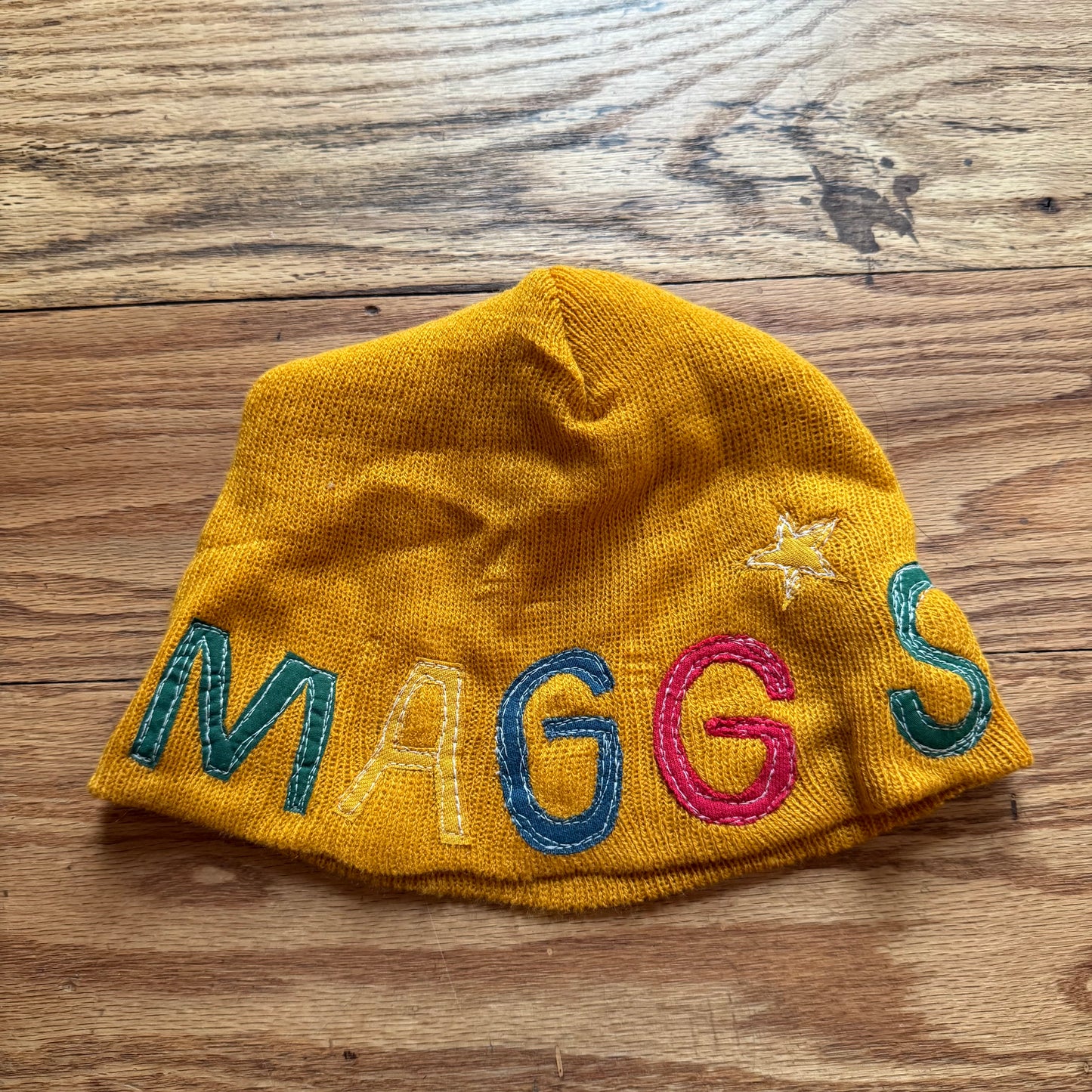 Magg’s Rags primary beanie ft. Grommets