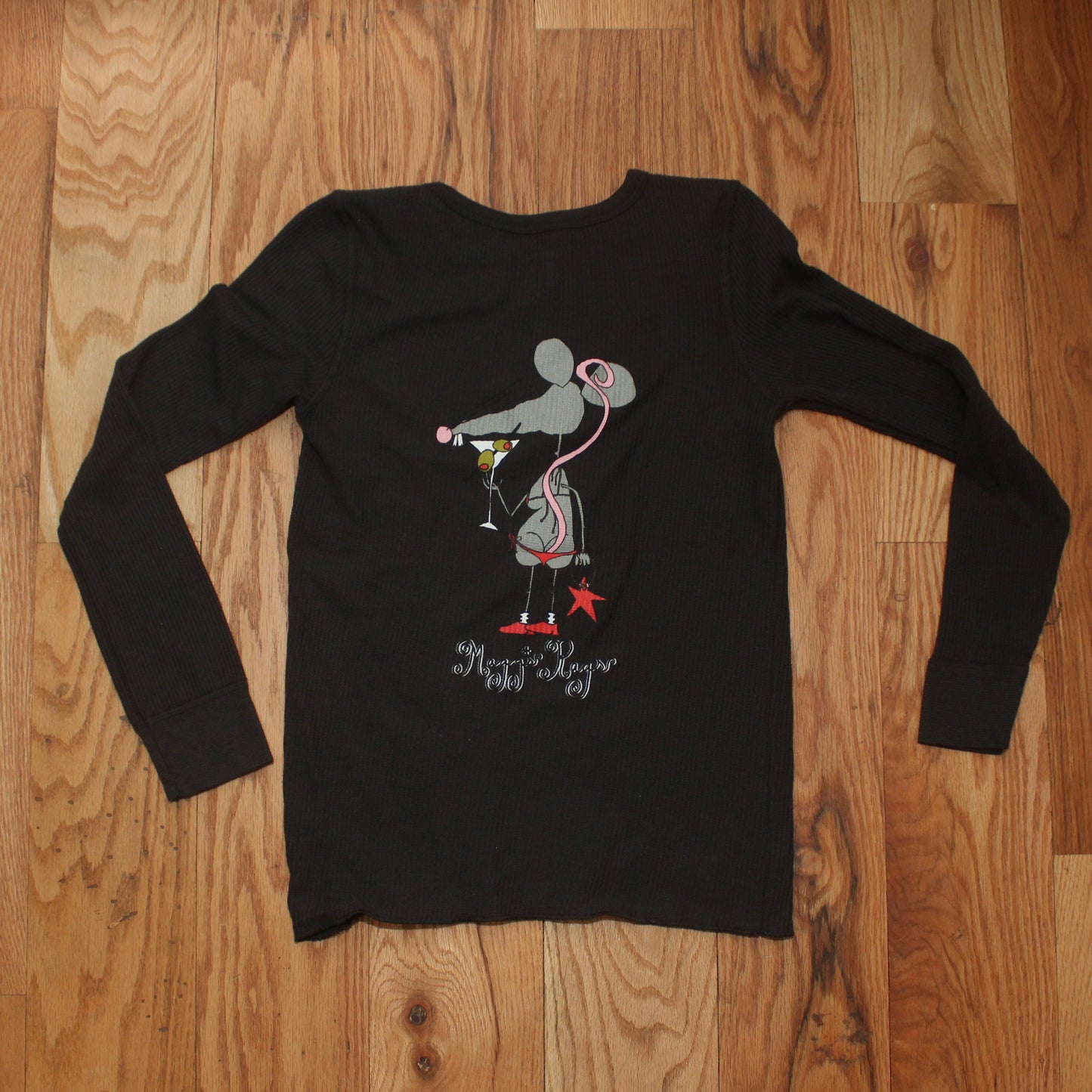 Martini rat front n’ back long sleeve tee(XS)