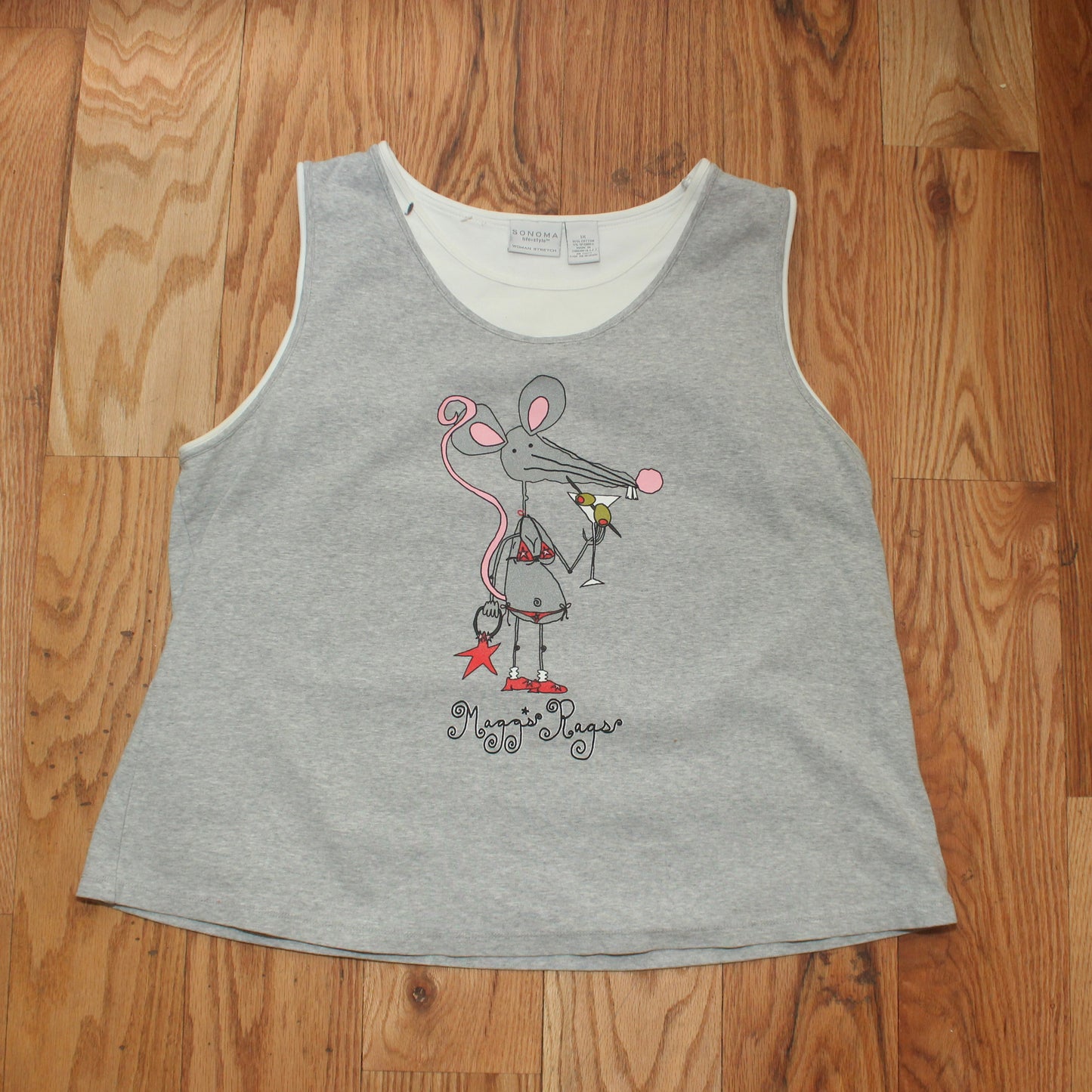 Martini rat front n’ back tank(2XL)