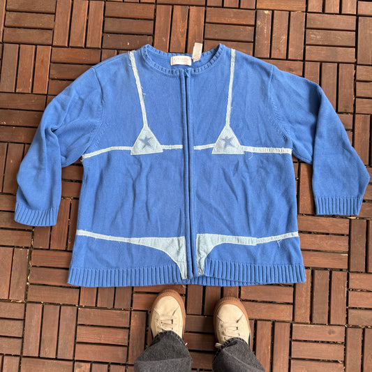 Bikini zip up sweater(XXL)