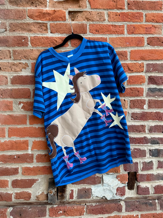 Horse n’ stars striped tee(XL)