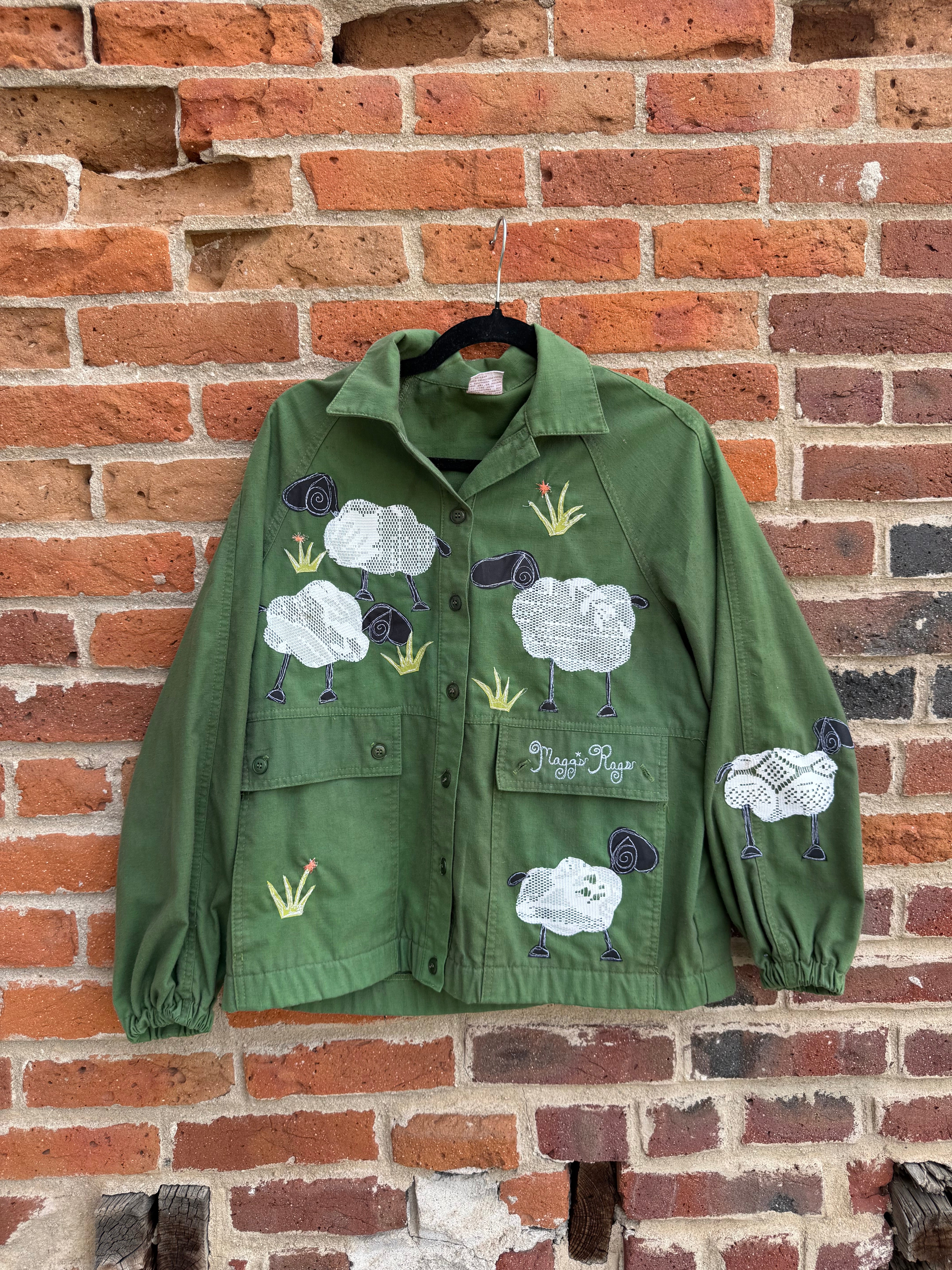 Rags McGREGOR ミリタリージャケット オリーブグリーン Sheep meadow jacket(small) – Magg's Rags
