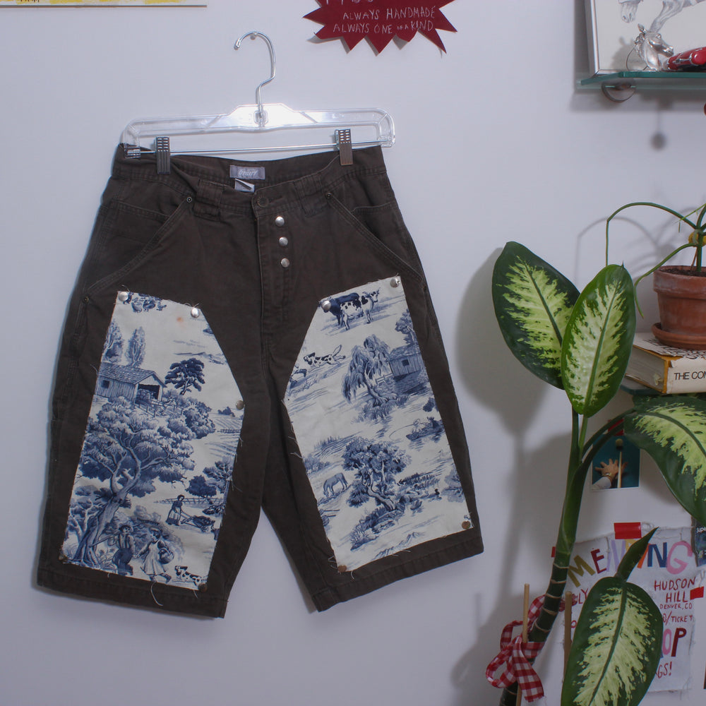 
                      
                        Double knee toile shorts(30)
                      
                    