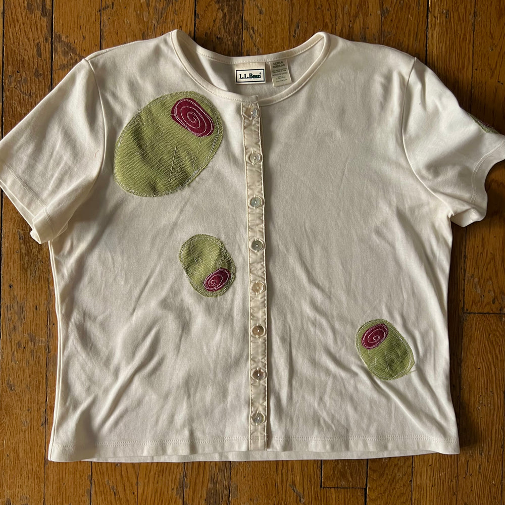 All over olive tee(medium)