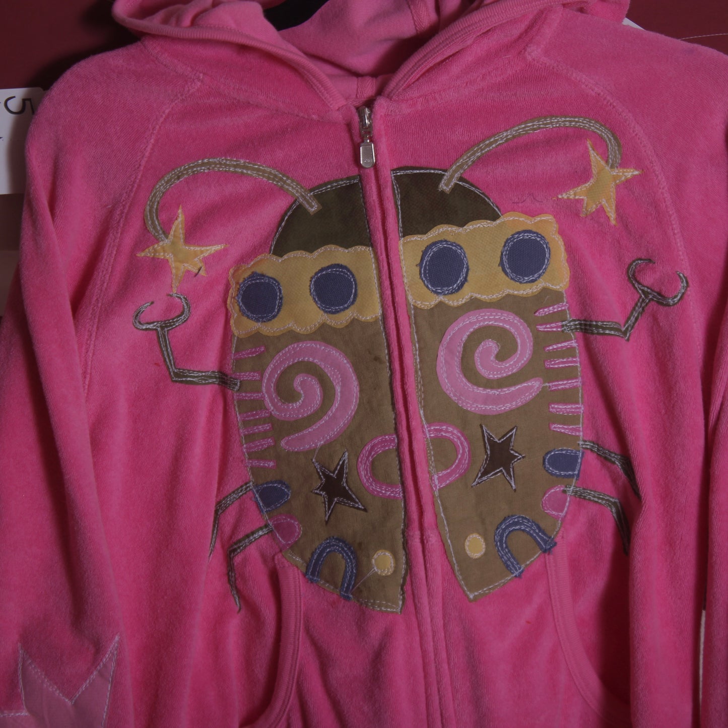 Abstract velour beetle zip up(small) - Magg's Rags 