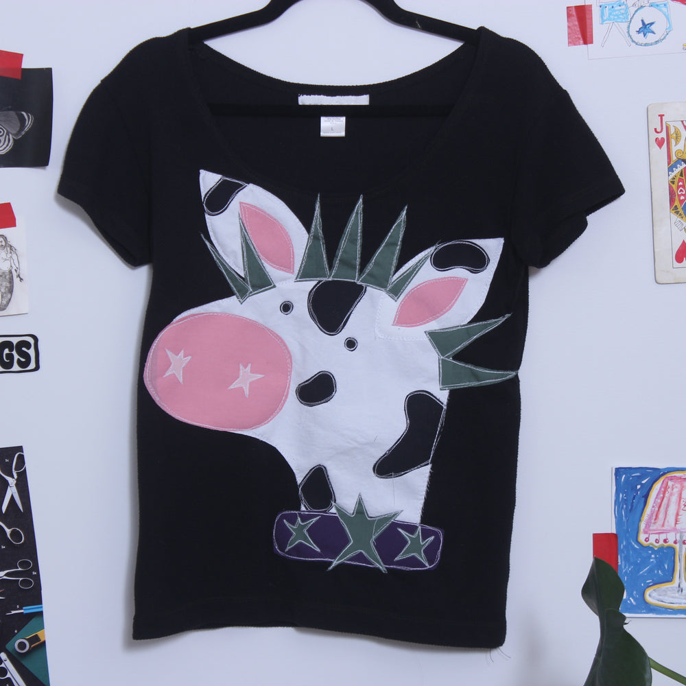 Punk cow tee(large)