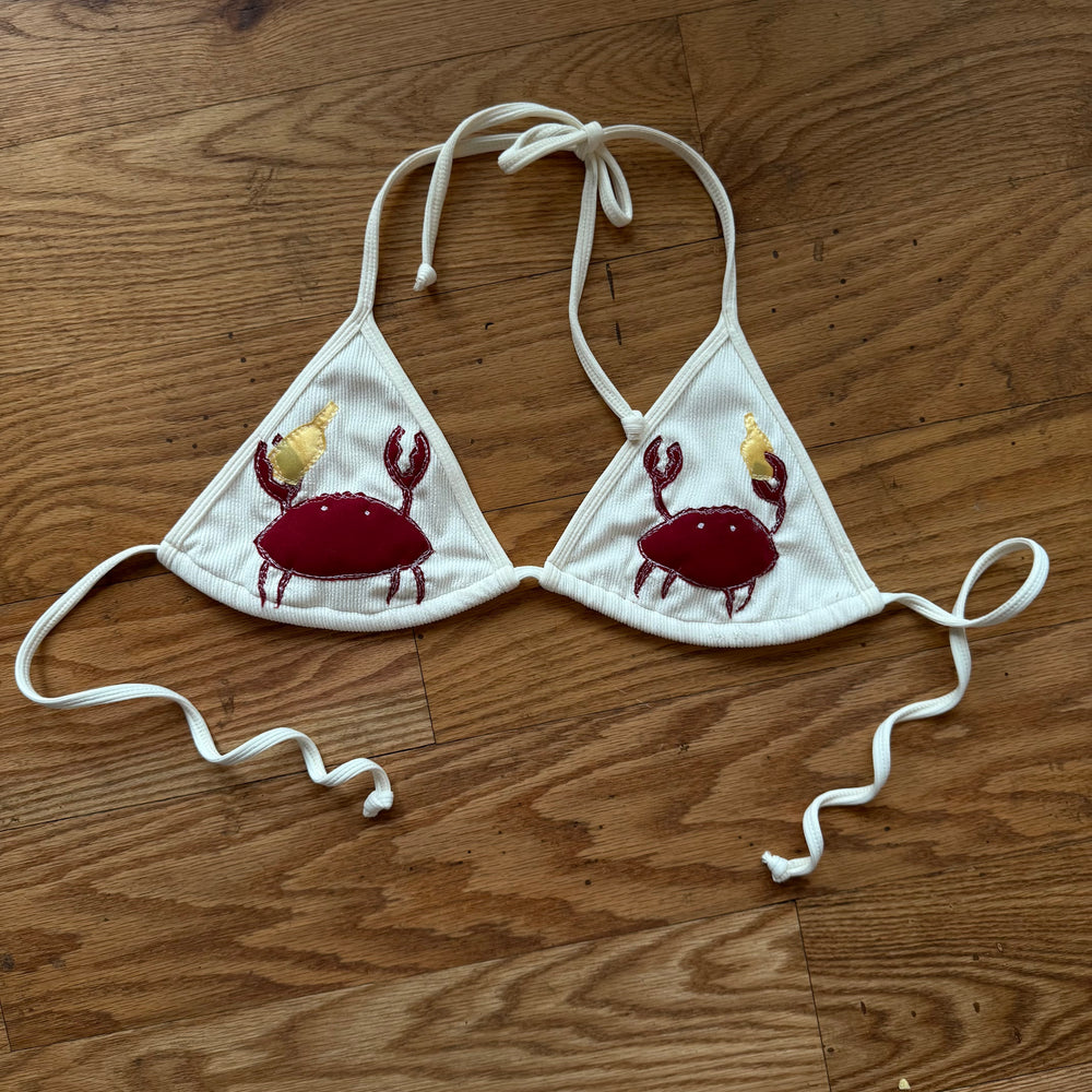Crab & corona bikini top(medium)