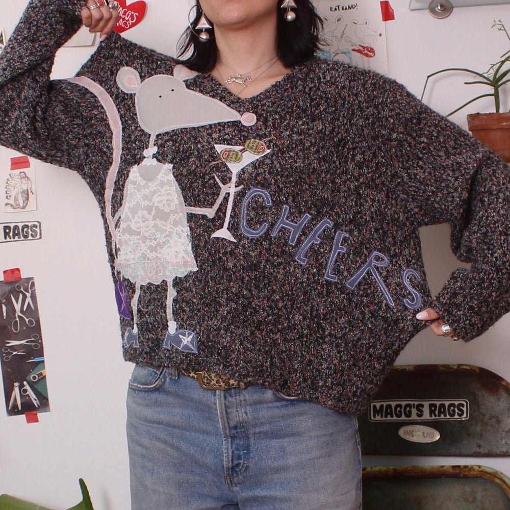 Cheers Mrs. Rat sweater(medium)