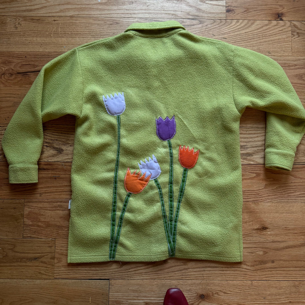 Swans n’ tulips fleece(M/L)