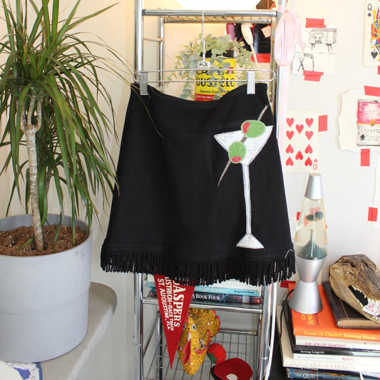 Fringe martini skirt(small) - Magg's Rags 
