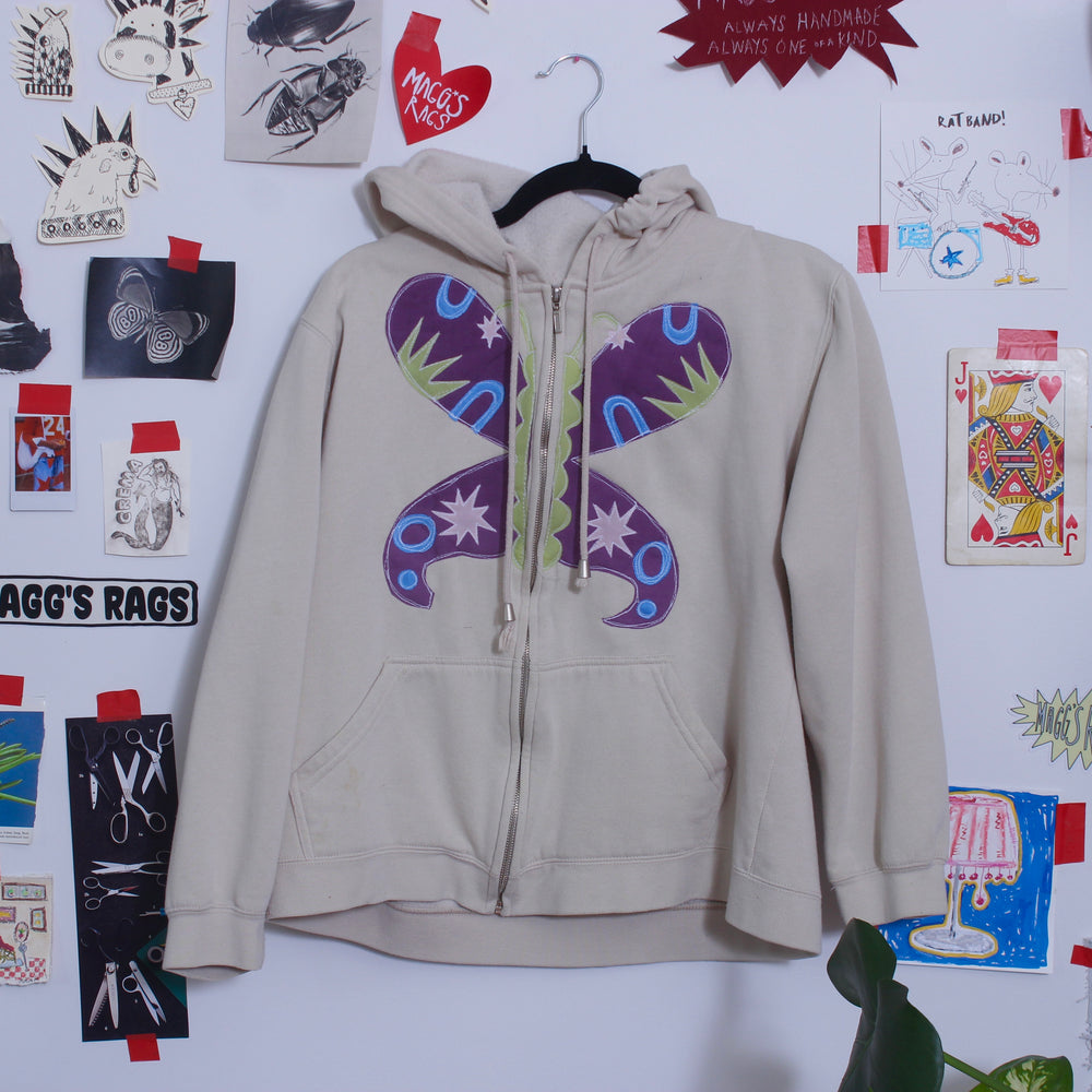 Split front butterfly zip-up(large)