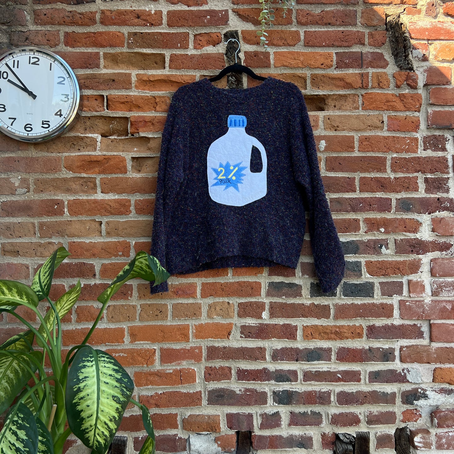 2% milk sweater (large)