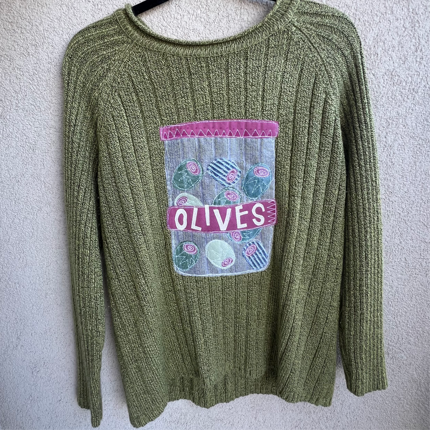 Olive jar sweater(large)