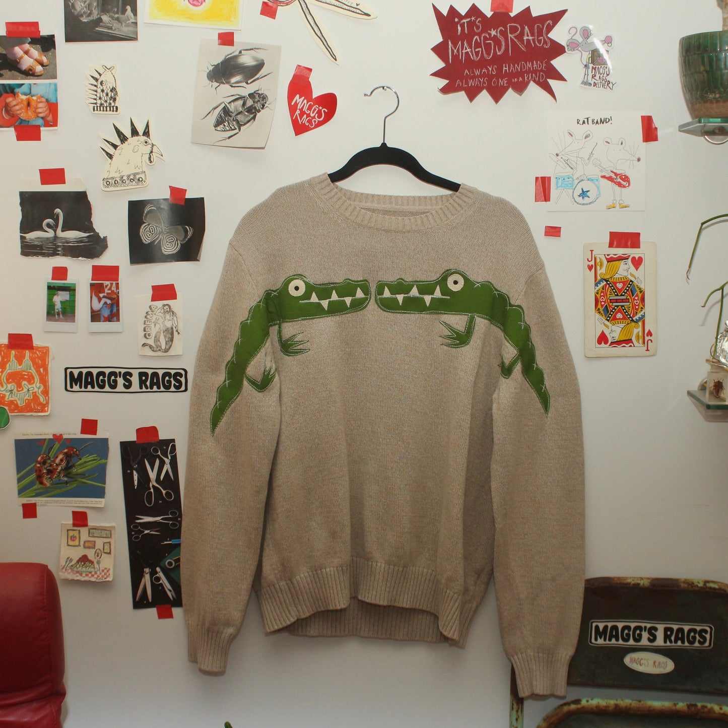 Double gator arm sweater(XL)