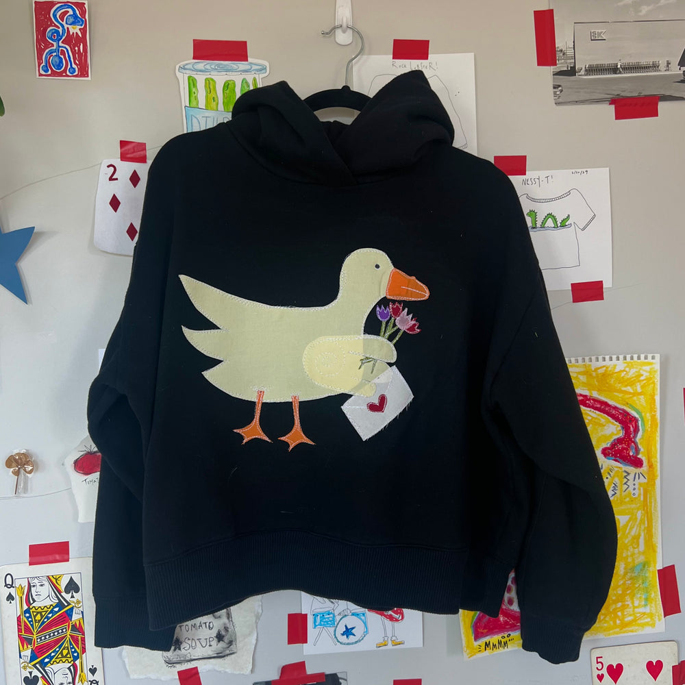 Duck in love hoodie(large)