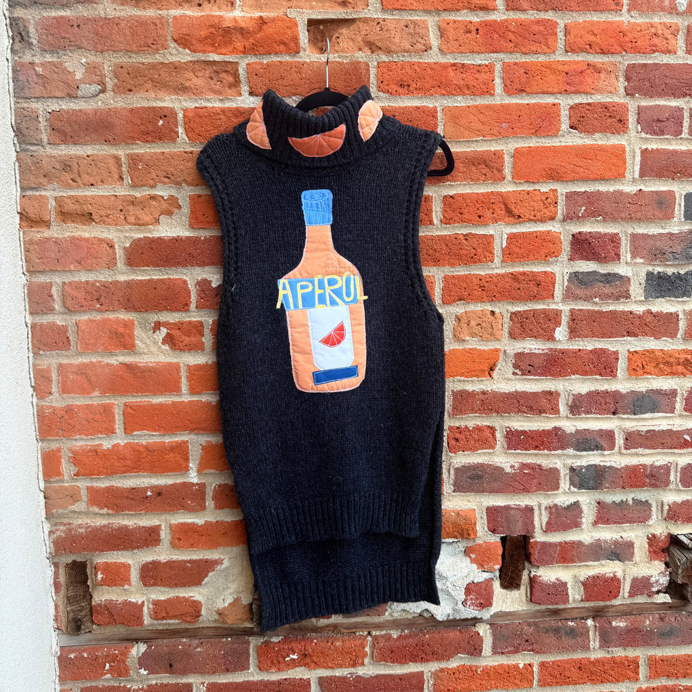 Aperol spritz turtleneck sweater(medium)