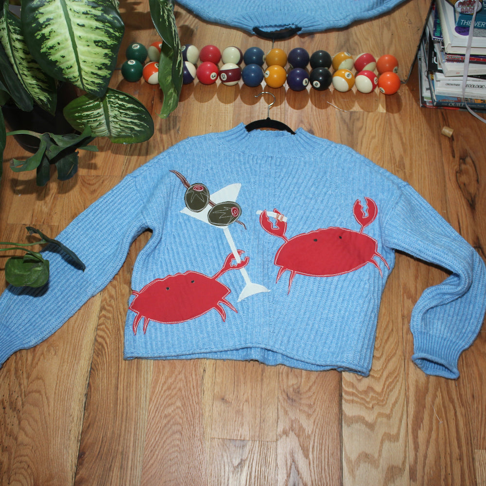 Crustacean martini sweater(XL)