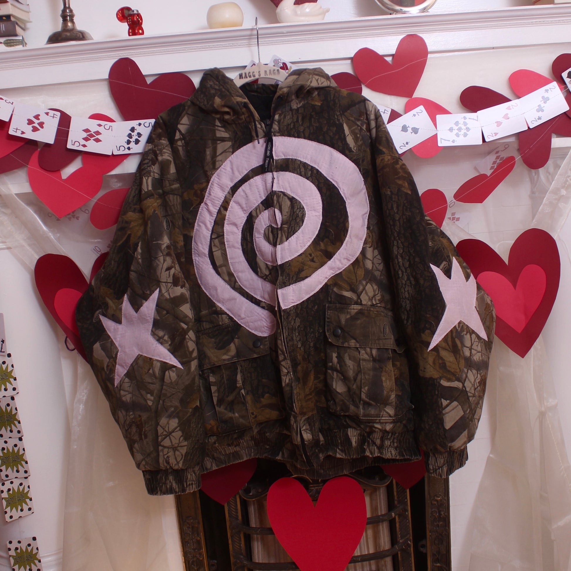 Camo swirls and stars coat(2XL) - Magg's Rags 