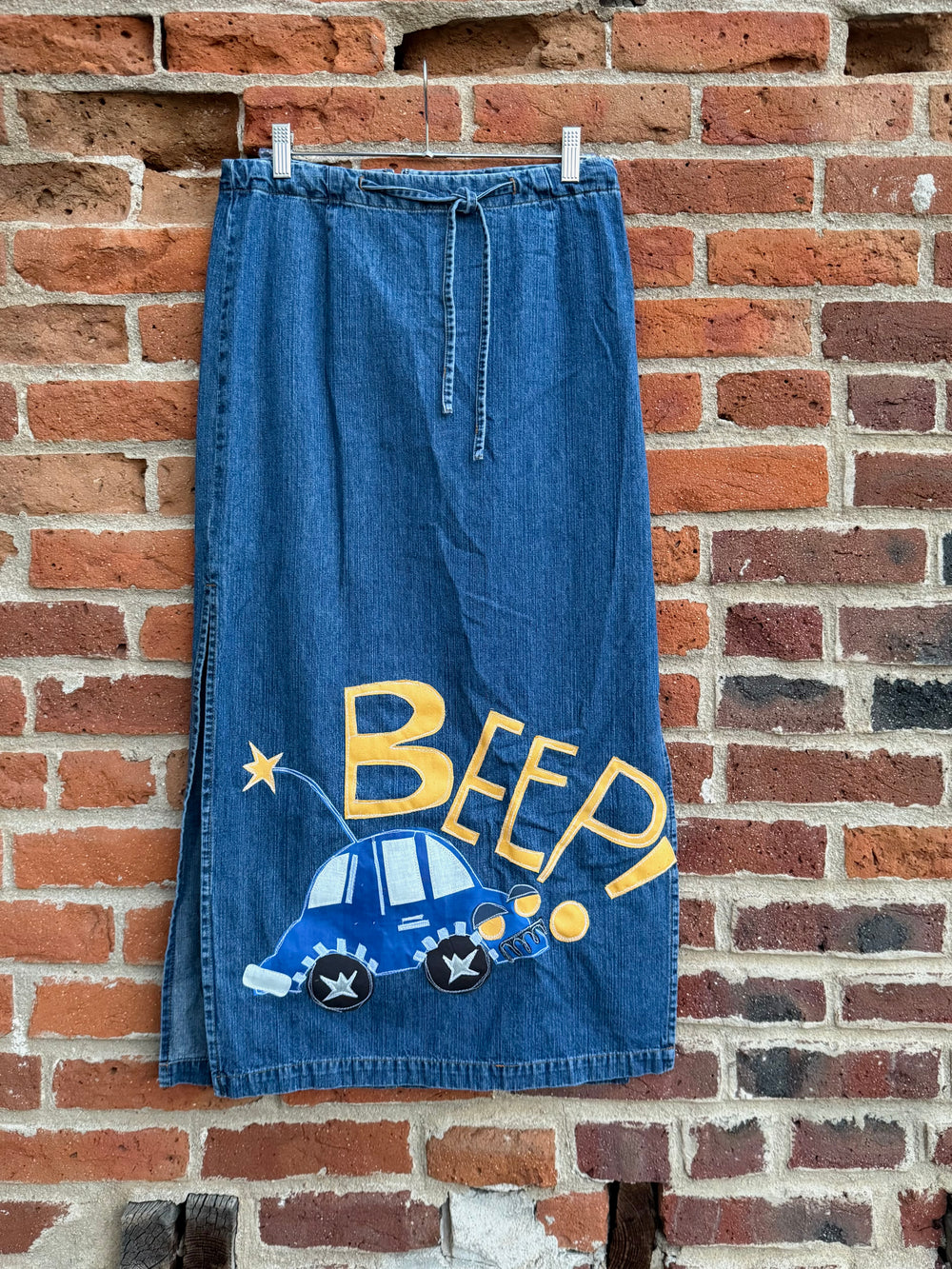 BEEP denim maxi skirt(30)