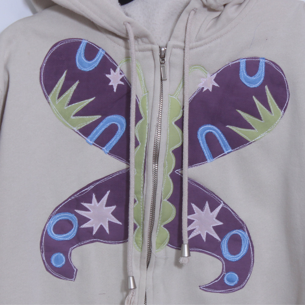 Split front butterfly zip-up(large)