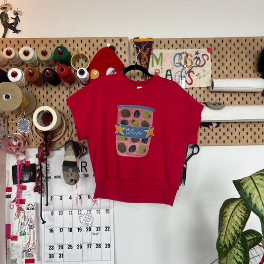 Olives sweatshirt tee (large)