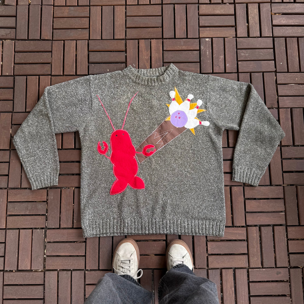 Lobster bowling sweater(large)