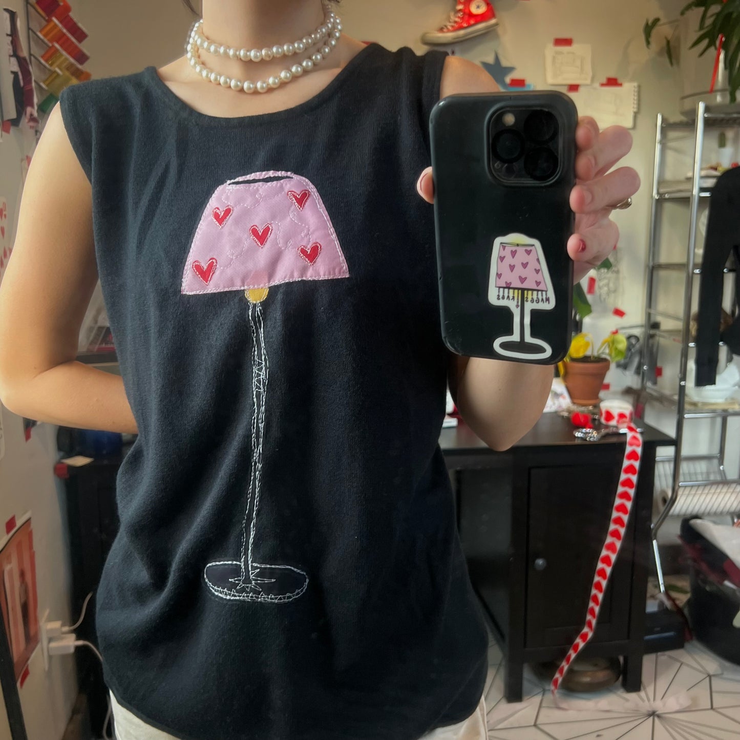 Heart lampshade vest(2XL)