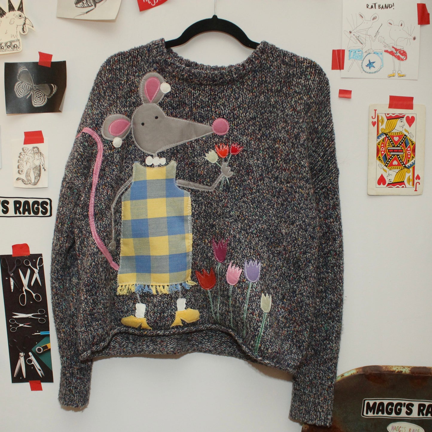 Wildflower rat sweater(medium)