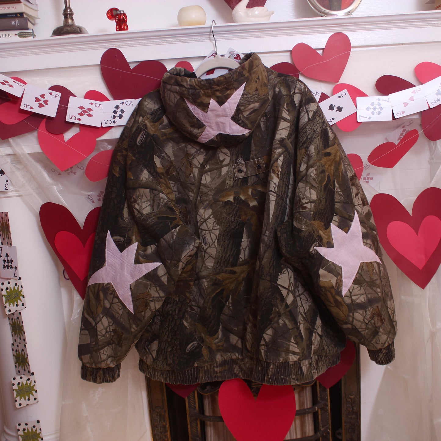 Camo swirls and stars coat(2XL) - Magg's Rags 