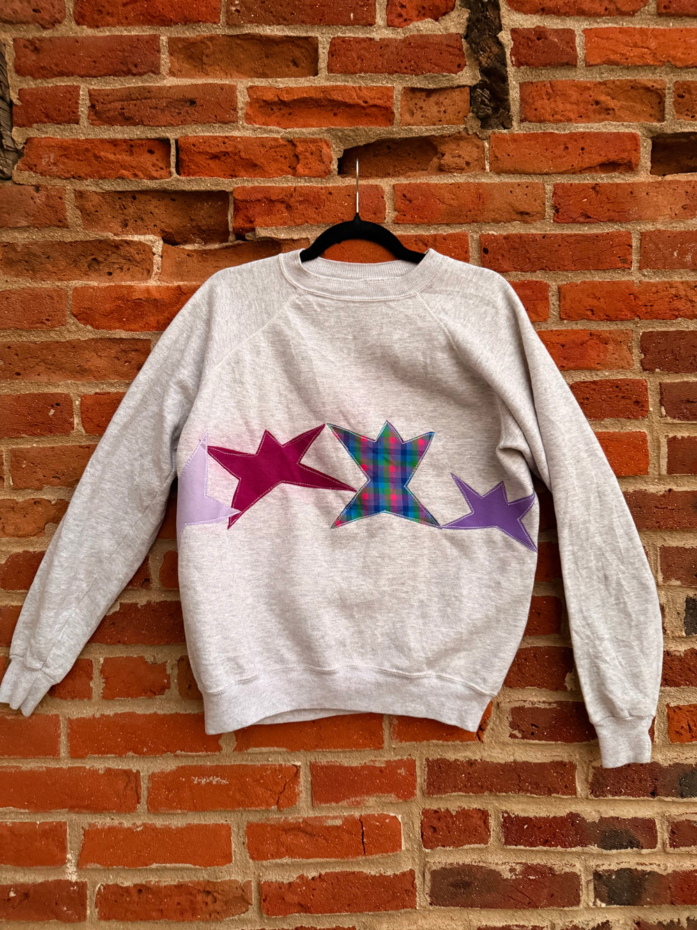 Wrap around star crewneck(small)