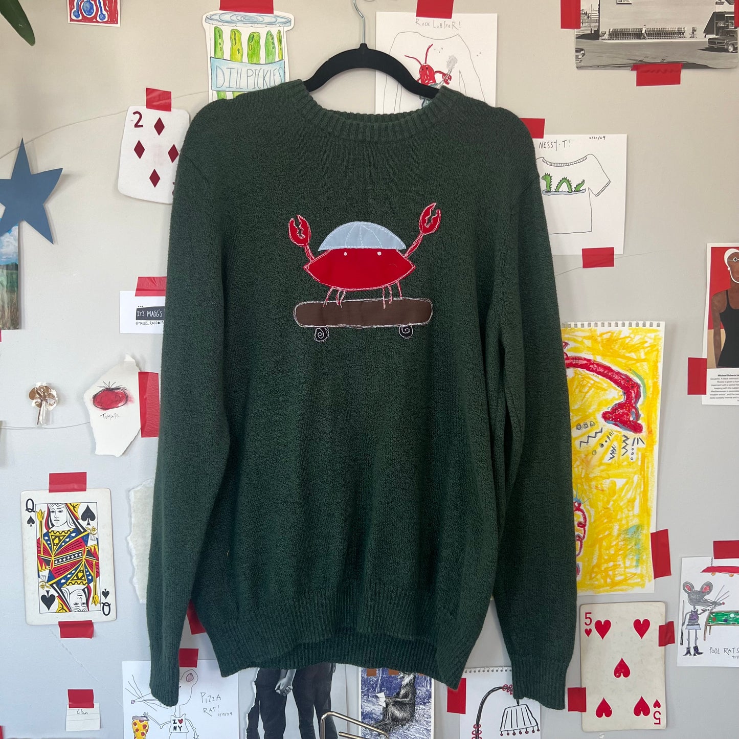 Skater crab sweater(XL)