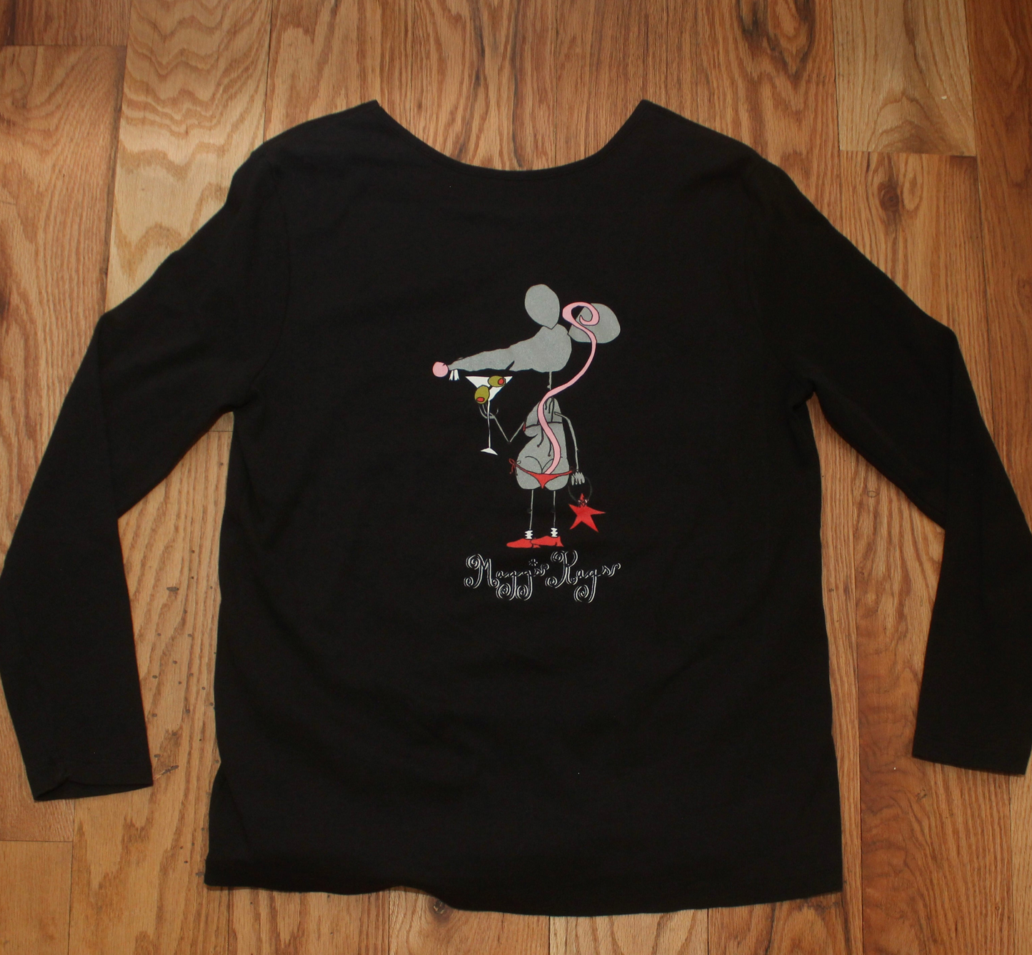 Martini rat front n’ back long sleeve tee