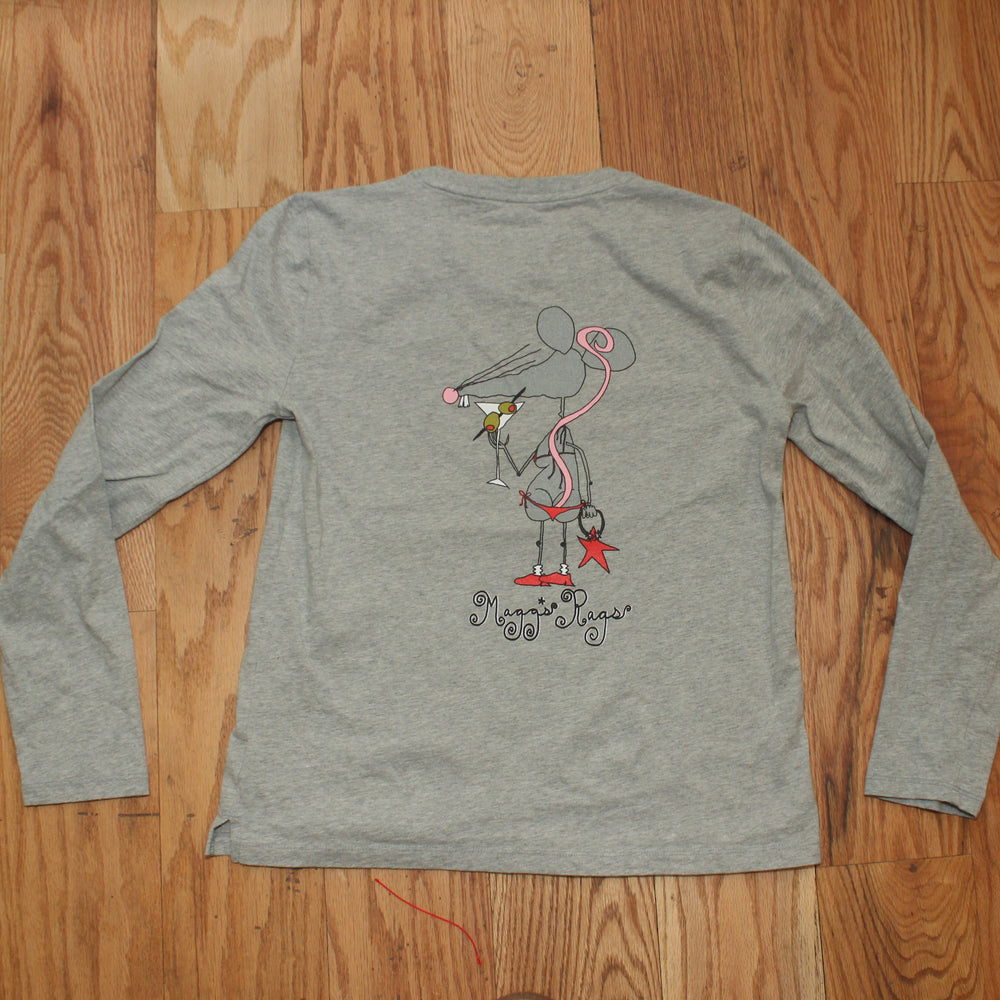 Martini rat front n’ back long sleeve tee
