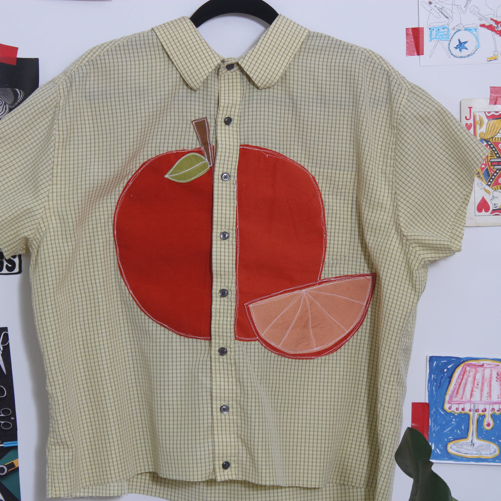 
                      
                        Orange button down(XL)
                      
                    