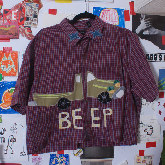 Beep beep button down(medium)