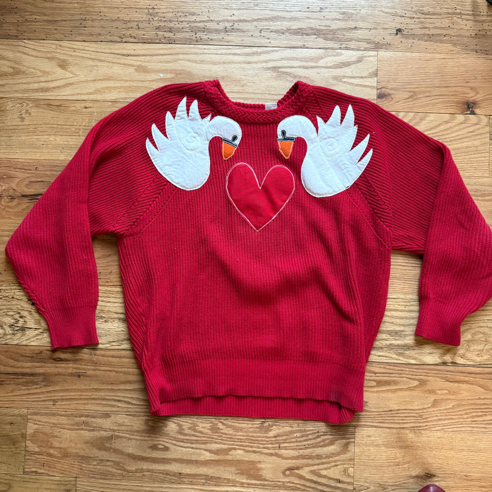 Swans in love sweater(large)