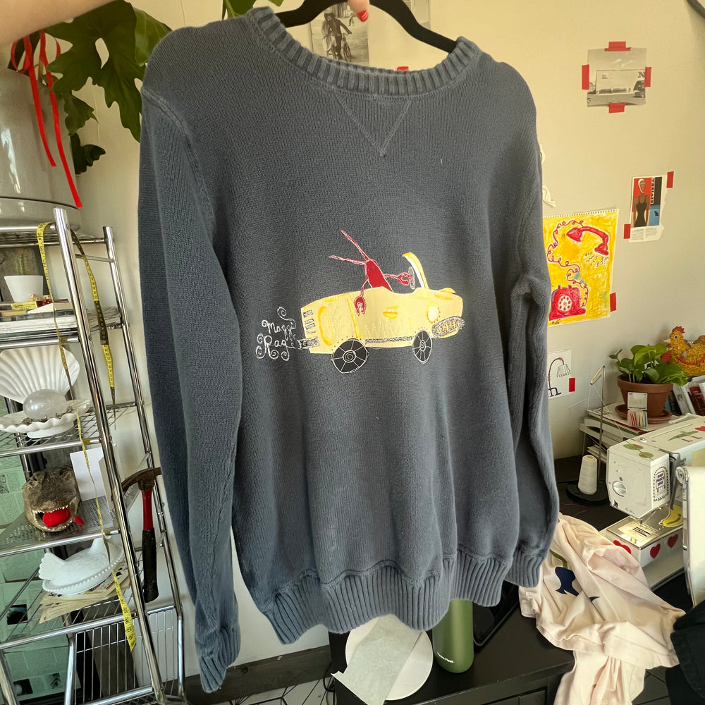 Lobster on the road sweater(XL)