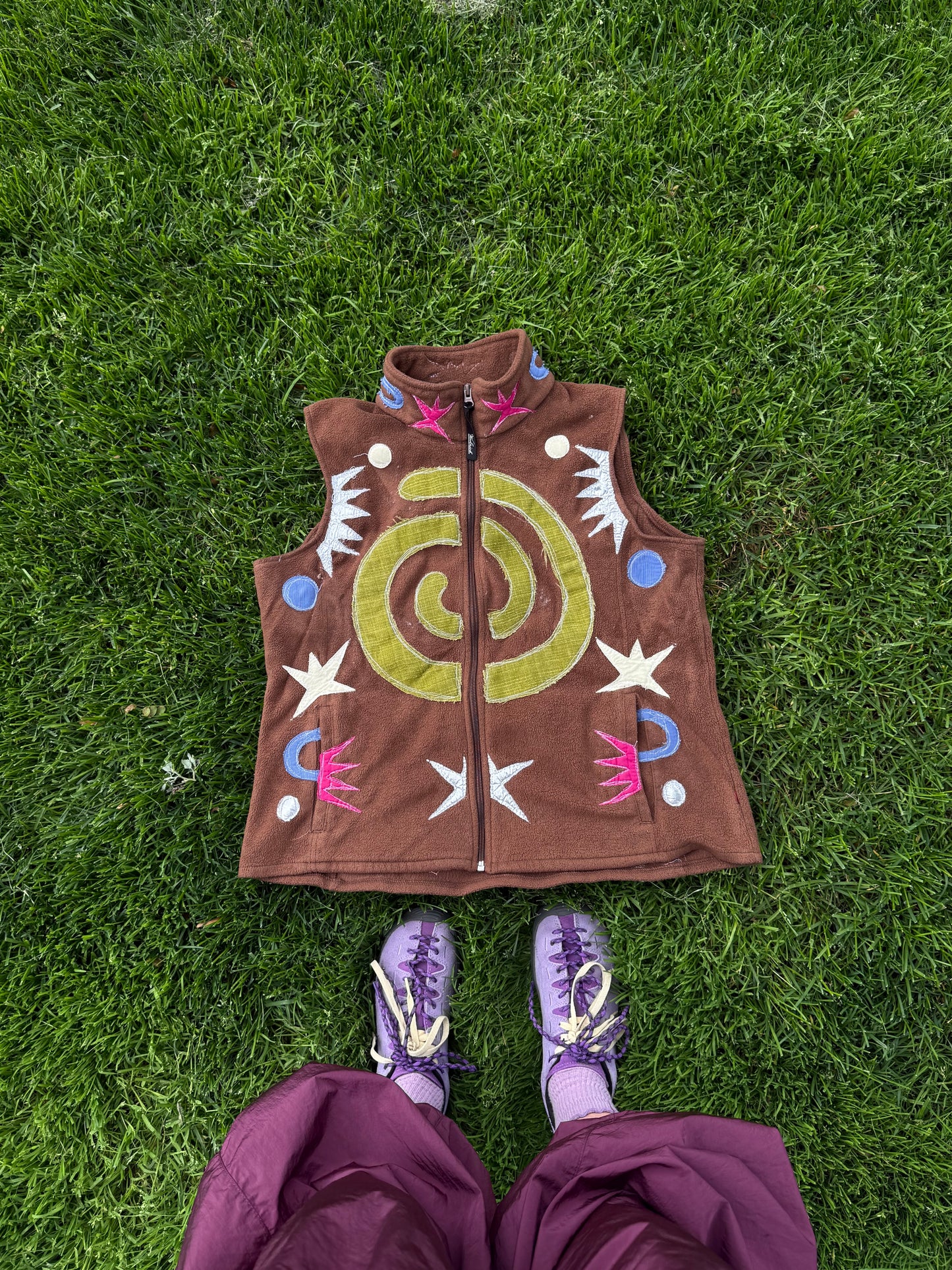 Magg’s Rags Swirls and Sparkles vest(Medium)
