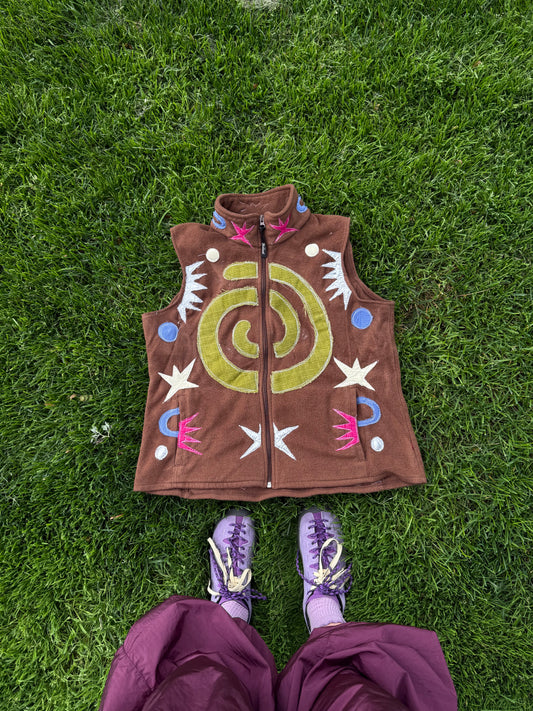 Magg’s Rags Swirls and Sparkles vest(Medium)