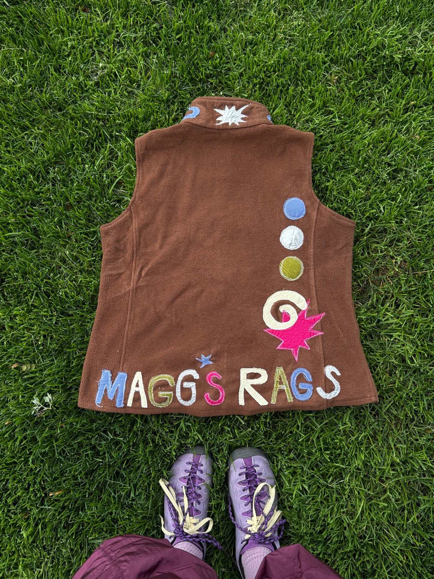 Magg’s Rags Swirls and Sparkles vest(Medium)