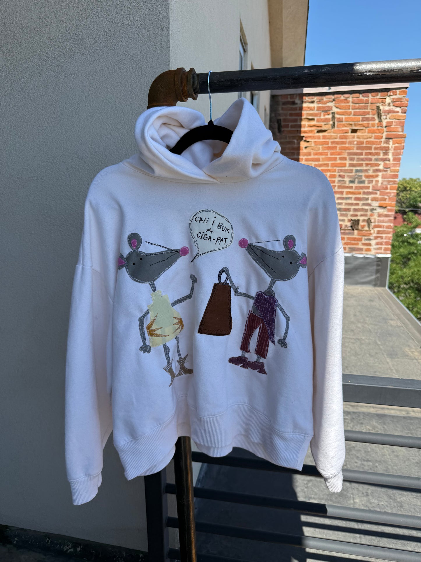 Ciga-Rat Pocket Hoodie(XL)