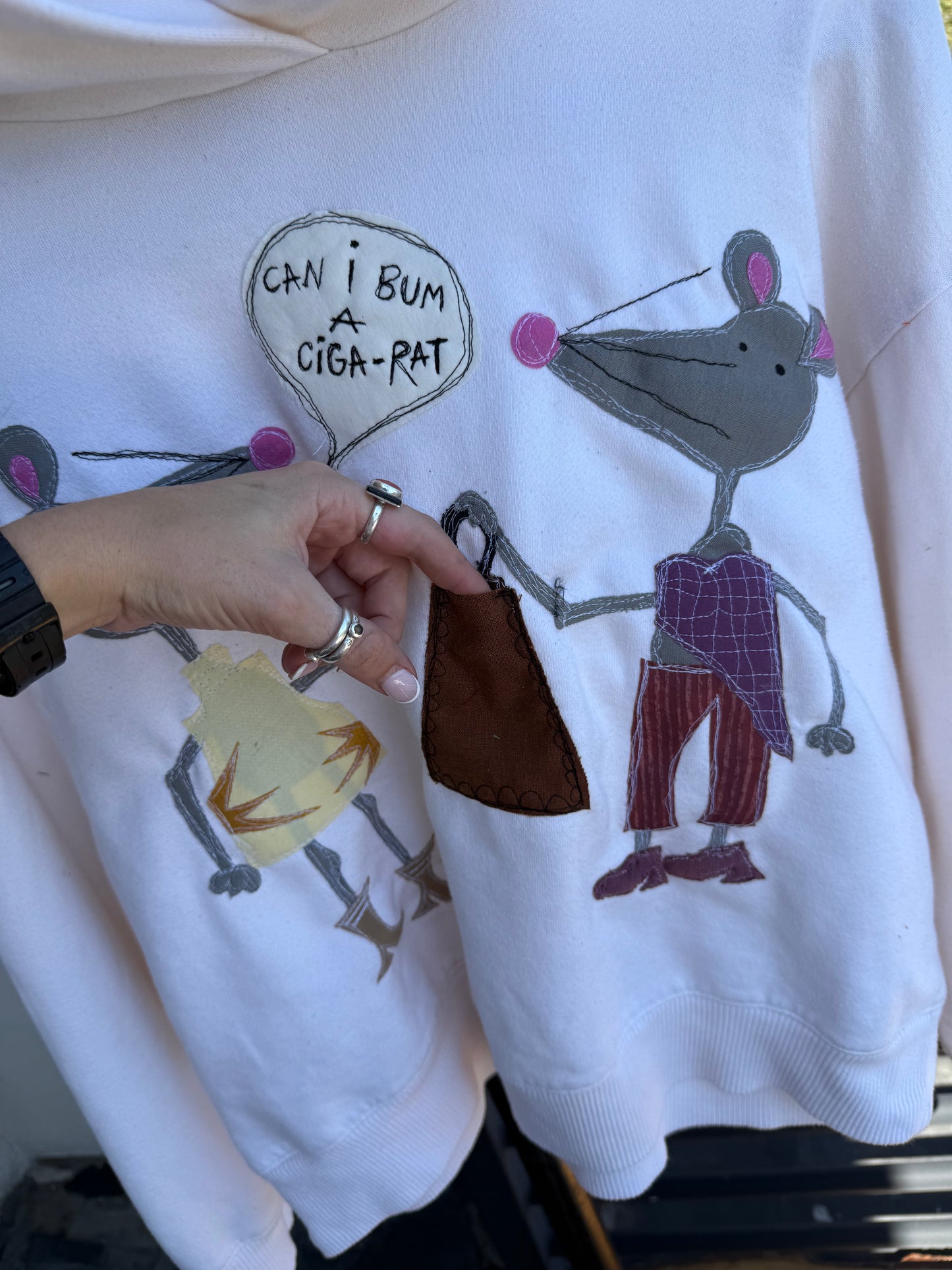 Ciga-Rat Pocket Hoodie(XL)