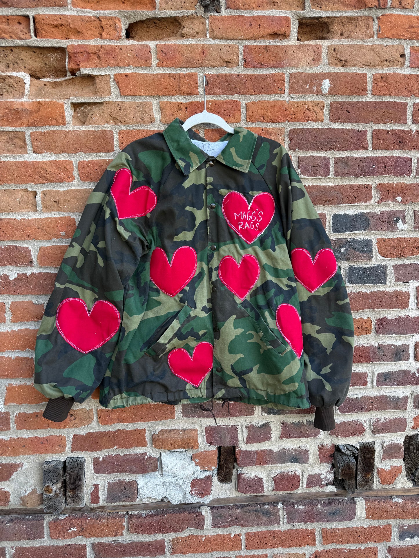 Hearts n' Camo jacket(L/XL)