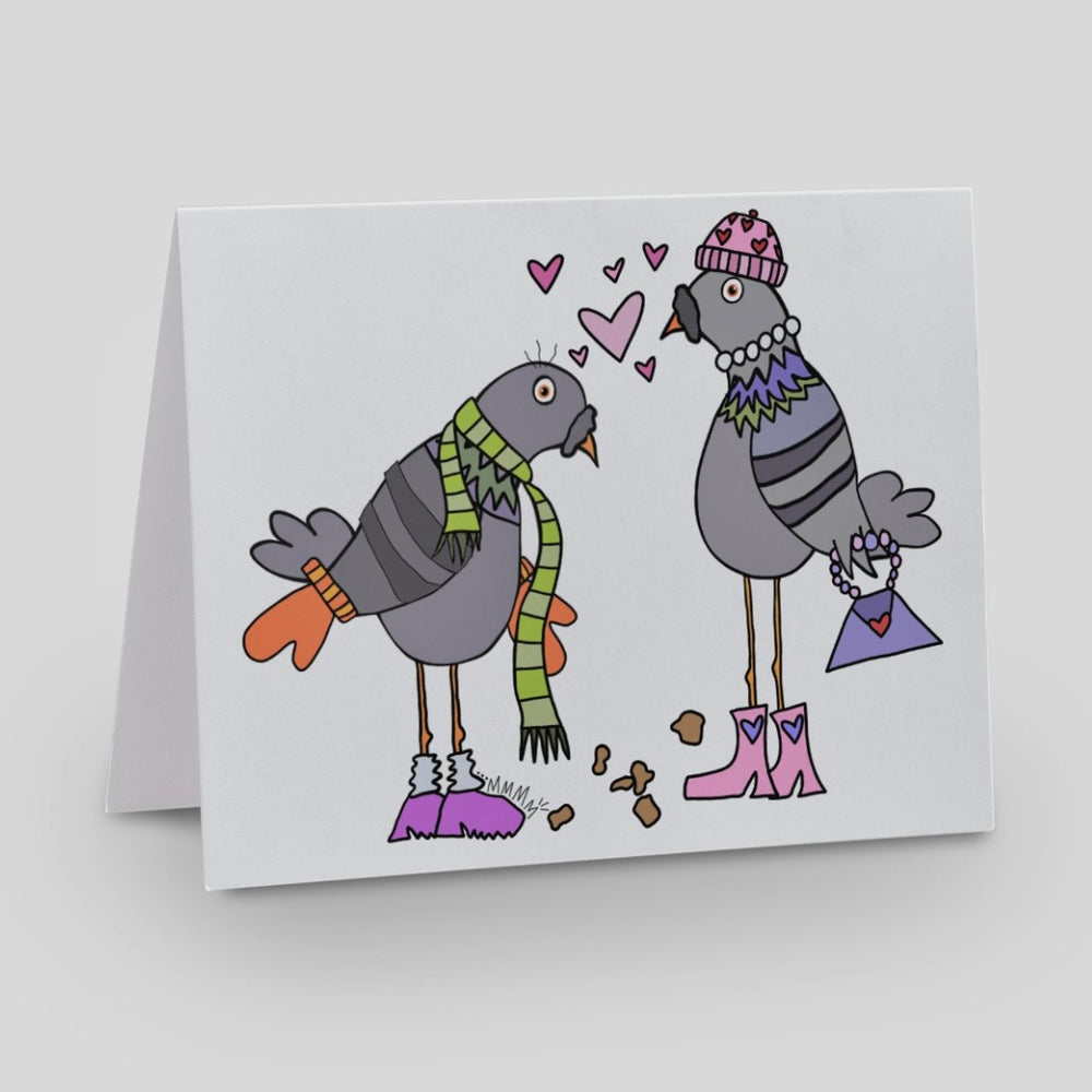 Sassy Pigeon Greeting Card