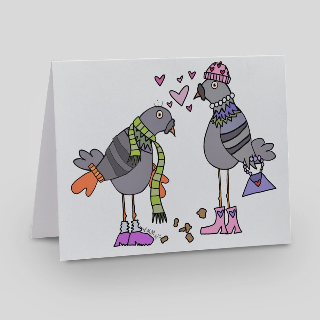 Sassy Pigeon Greeting Card