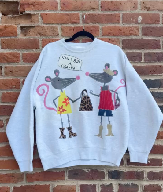 Can I Bum a Ciga-rat crew(XL)