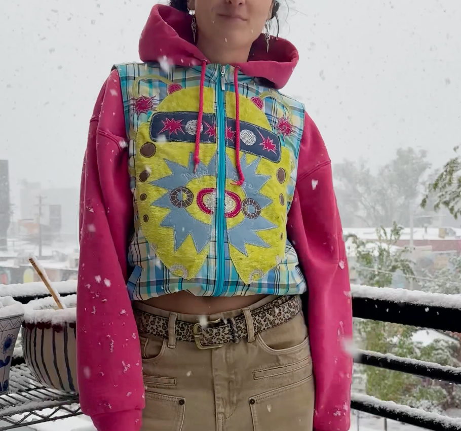 Plaid Beetle vest(XL)