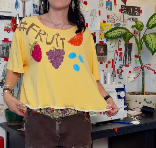 Fringey Fruit tee(2XL)