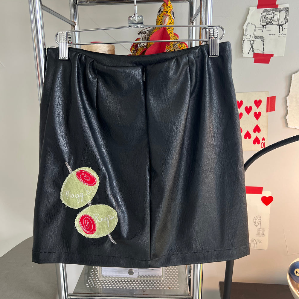 Leather martini skirt(6)